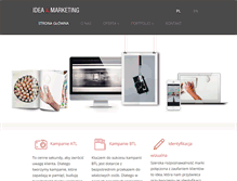 Tablet Screenshot of ideamarketing.pl